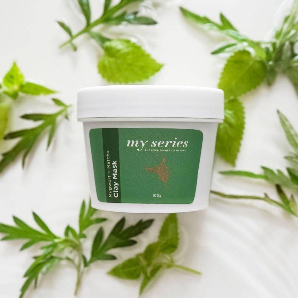 matcha and mugwort clay mask (instagram.com/myseries.official)