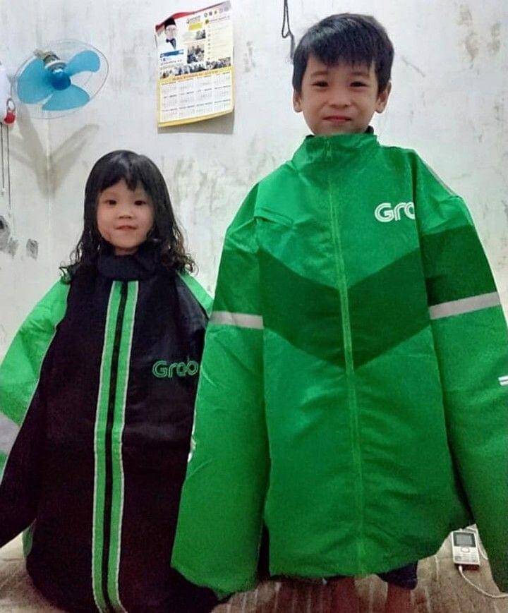 Bocah pakai jaket ojol. (instagram.com/newdramaojol.id)