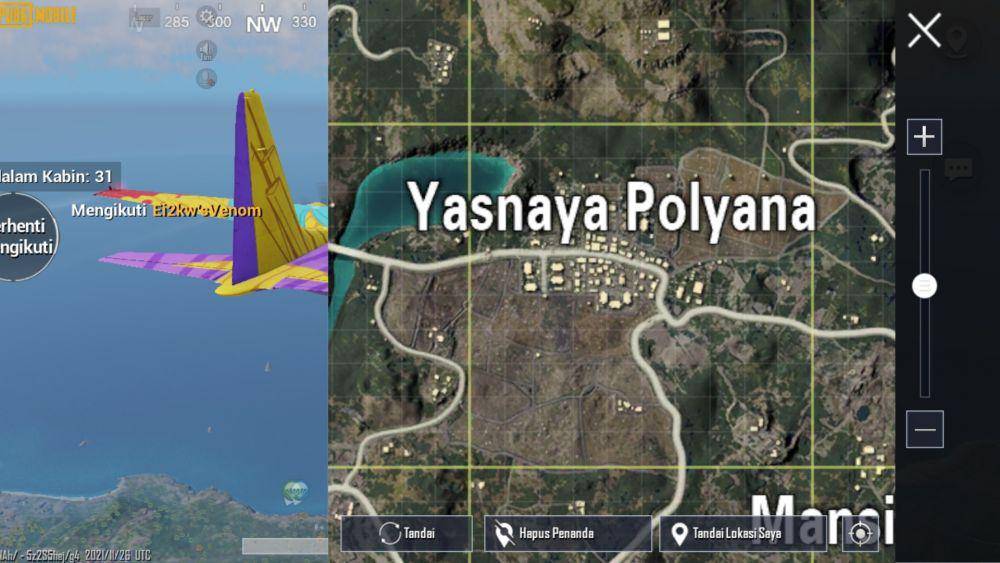 Yasnaya Polyana di map Erangel (dok. Proxima Beta/PUBG Mobile)