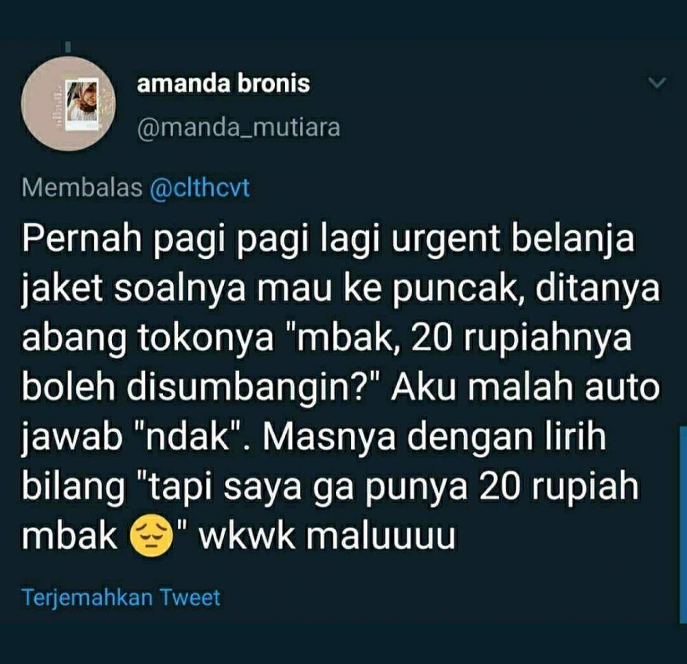 Kisah malu netizen bikin ngakak. (instagram.com/twitterreceh_bgt)