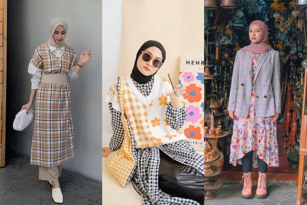 9 Ide Padu Padan Outfit Motif Timeless, Modis untuk Segala Usia