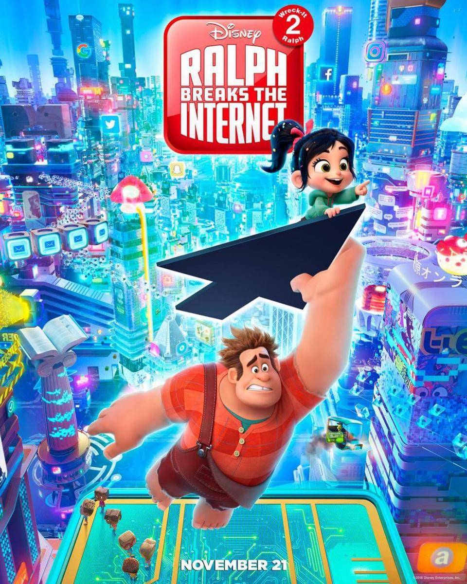 poster film Ralph Breaks the Internet: Wreck-It Ralph (instagram.com/wreckitralph)