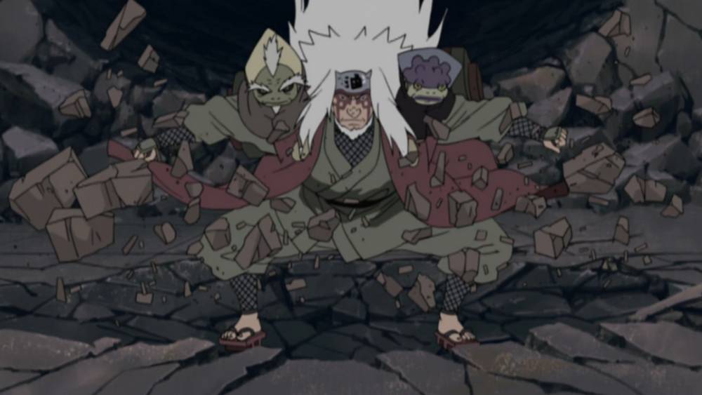 Jiraiya dalam wujud Sennin Mode. (dok. Pierrot/Naruto: Shippuden)