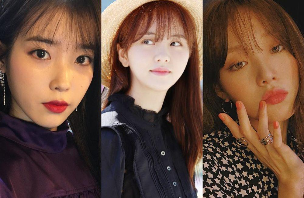 10 Potret Manis Aktris Korea dengan Gaya Rambut Poni Depan, Gemas!
