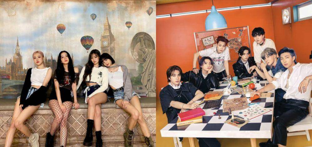 BLACKPINK dan BTS (instagram.com/blackpinkofficial/ | instagram.com/bts.bighitofficial/)