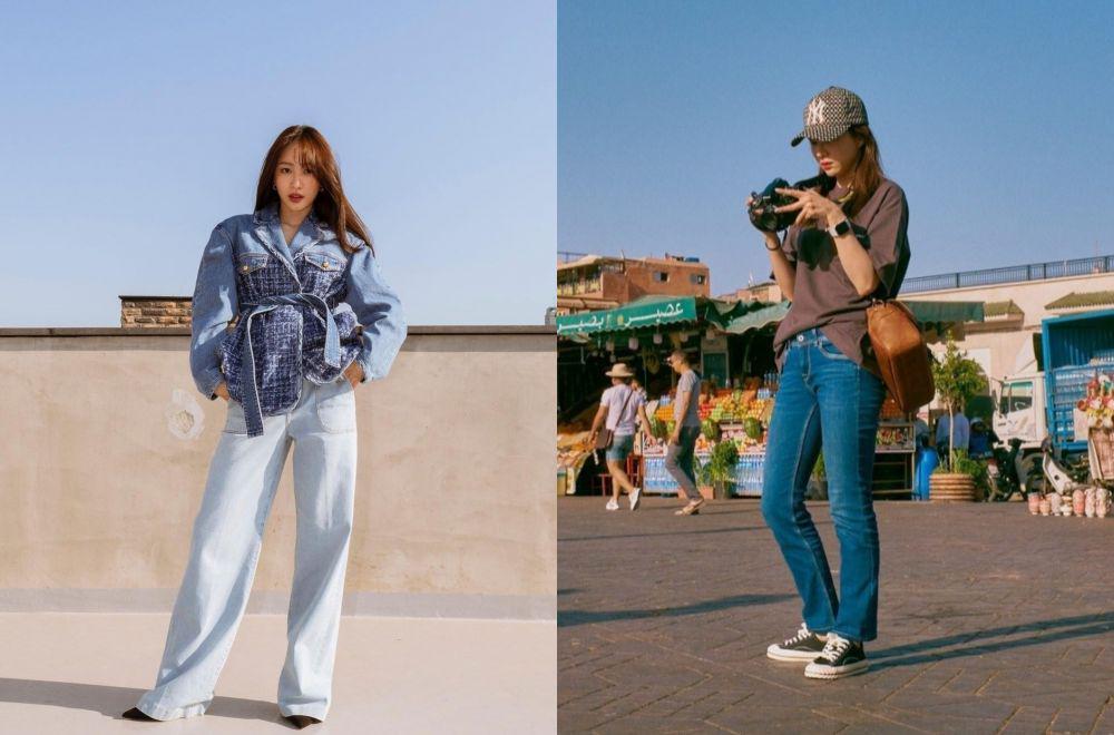 11 Ide Padu Padan Celana Jeans ala Hani EXID, Effortless & Anti Ribet