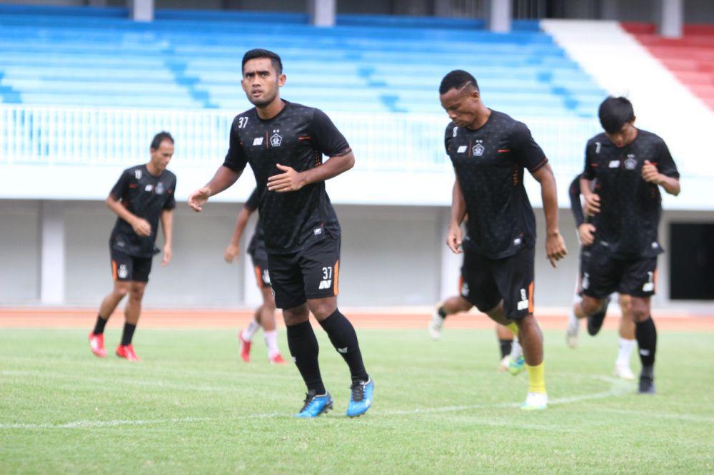 Pemain Persik Kediri saat berlatih. IDN Times/ persikofficial