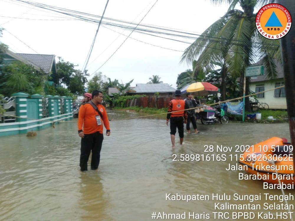 Bencana Banjir Melanda Hulu Sungai Tengah di Kalsel