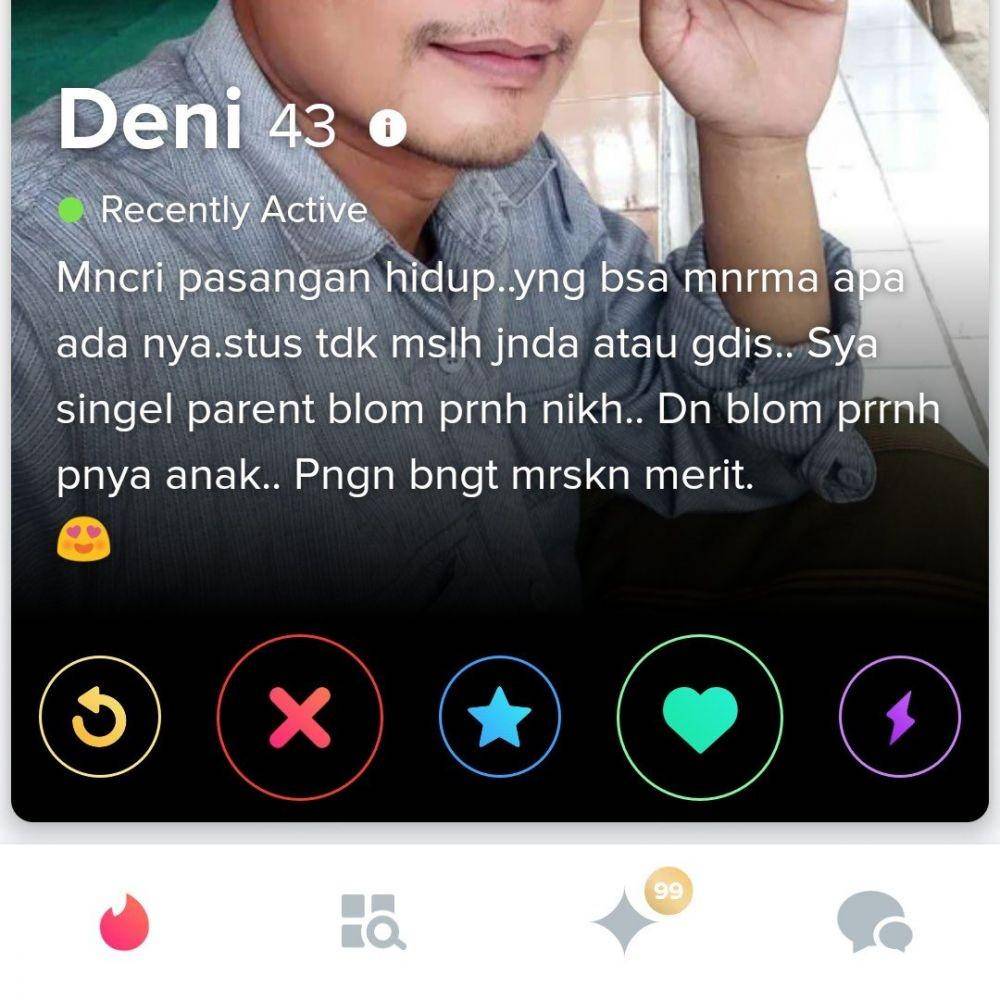 bio profil Tinder kocak (twitter.com/bertinder)