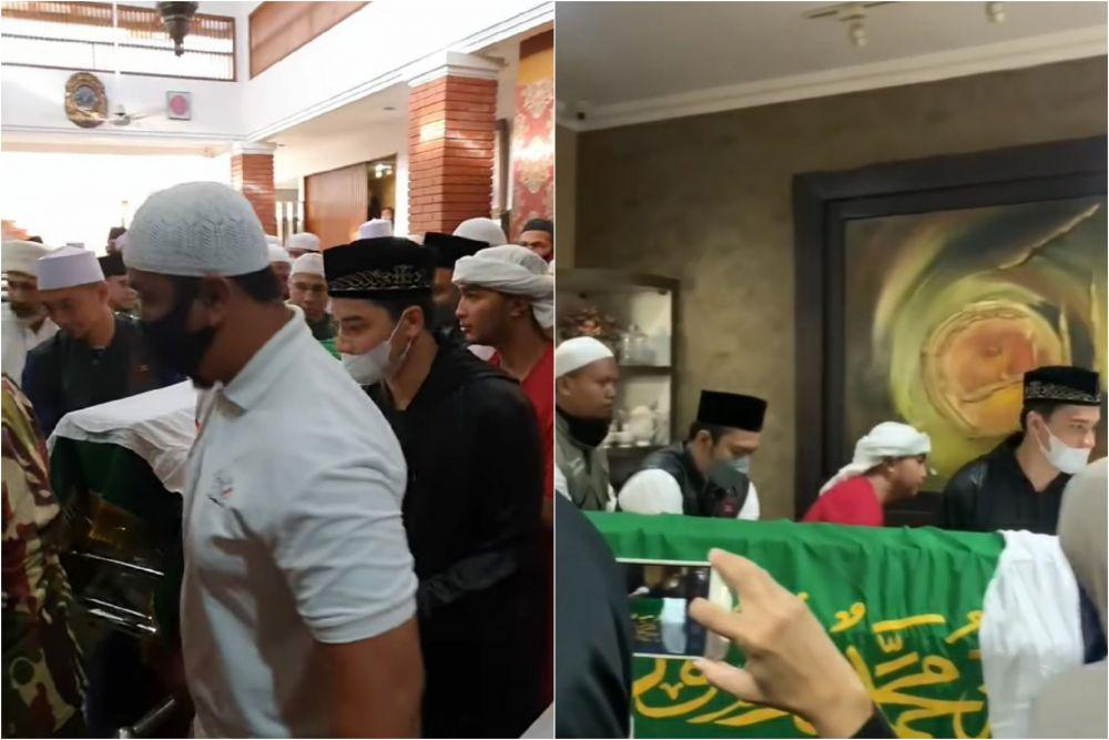 10 Potret Jenazah Ameer Tiba di Rumah Duka, Alvin Faiz Tampak Tegar