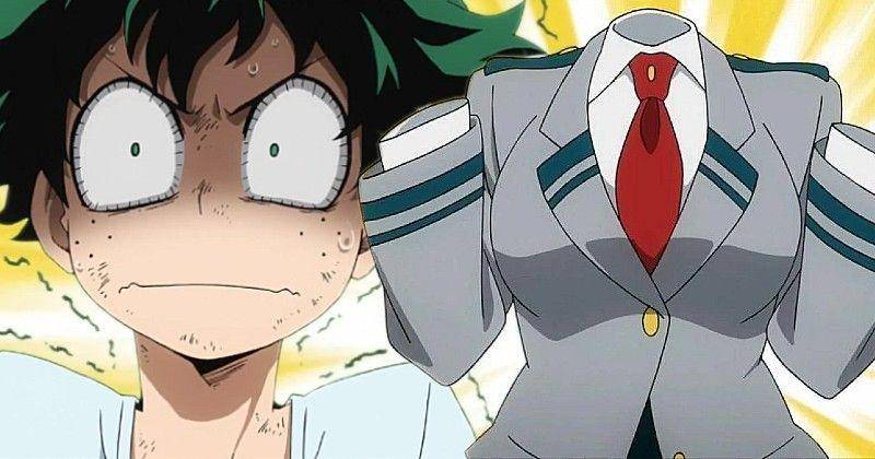 Deku dan Hagakure Toru dari My Hero Academia. (bones/My Hero Academia)