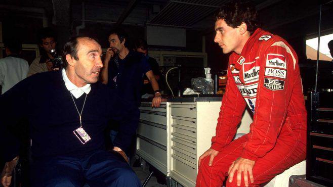 Sir Frank Williams bersama Ayrton Senna (formula1.com)