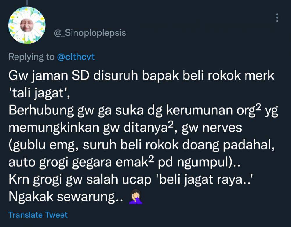 Kisah malu netizen bikin ngakak. (twitter.com/_Sinoploplepsis)