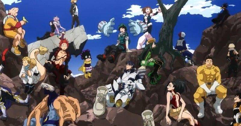 Tangkapan layar video klip pembuka anime My Hero Academia musim ketiga. (youtube.com/FUNimation)