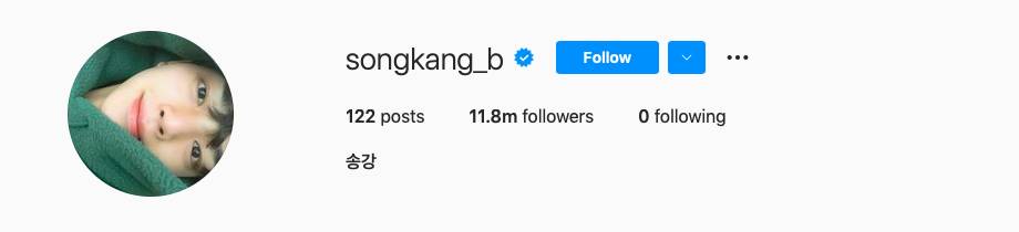 Tangkapan layar Instagram Song Kang (instagram.com/songkang_b)