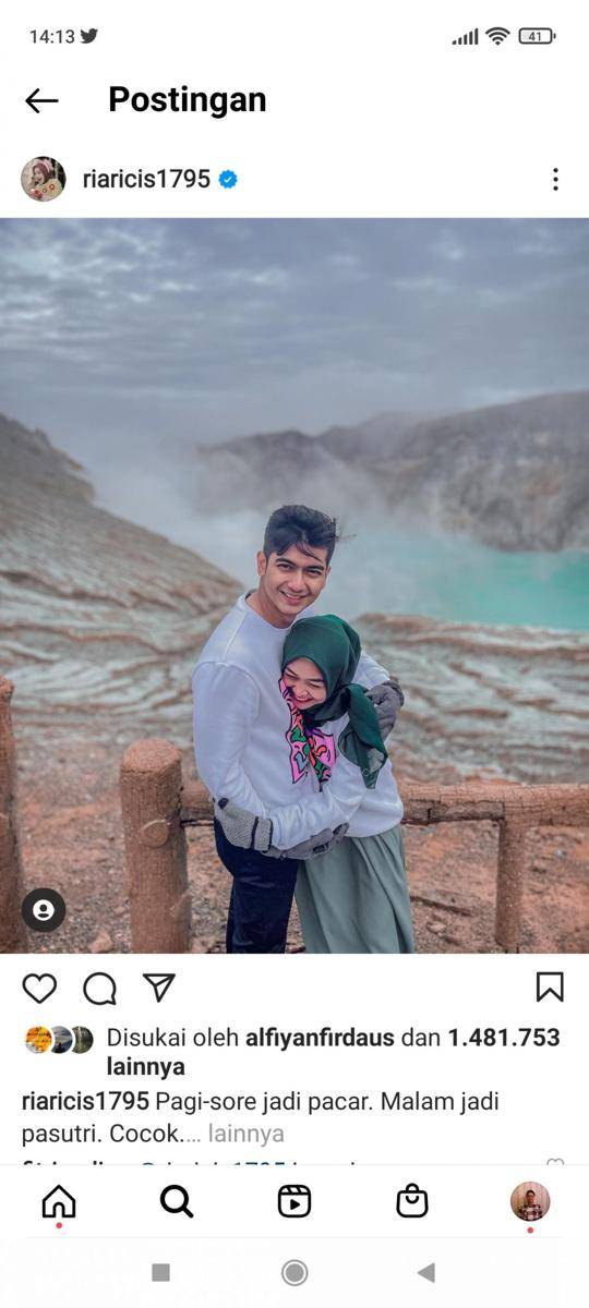 Ria Ricis saat berada di Puncak Kawah Ijen. IDN Times/Tangkapan layar