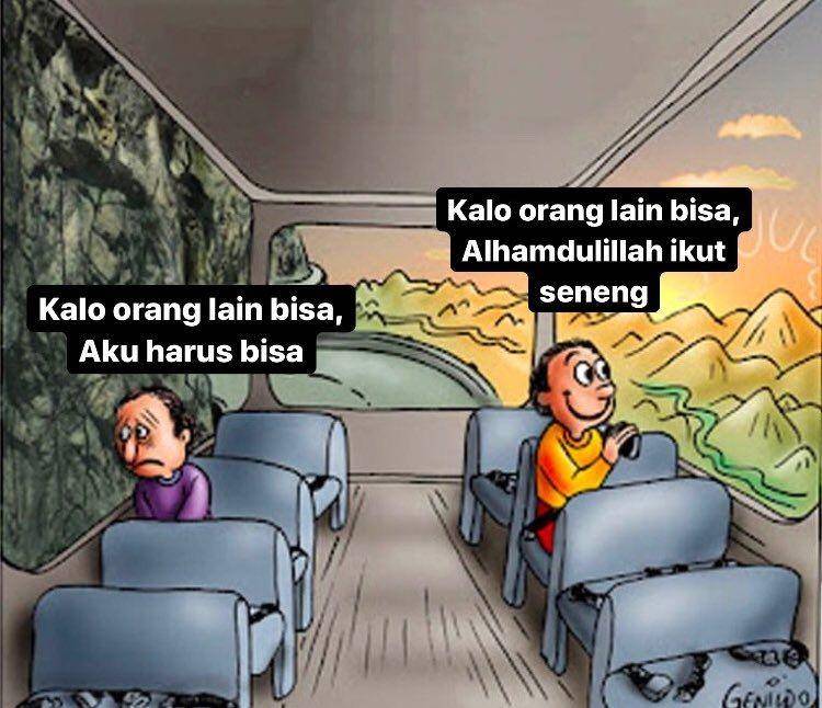 meme 2 pria di bus (twitter.com/mahasiswikupu2)