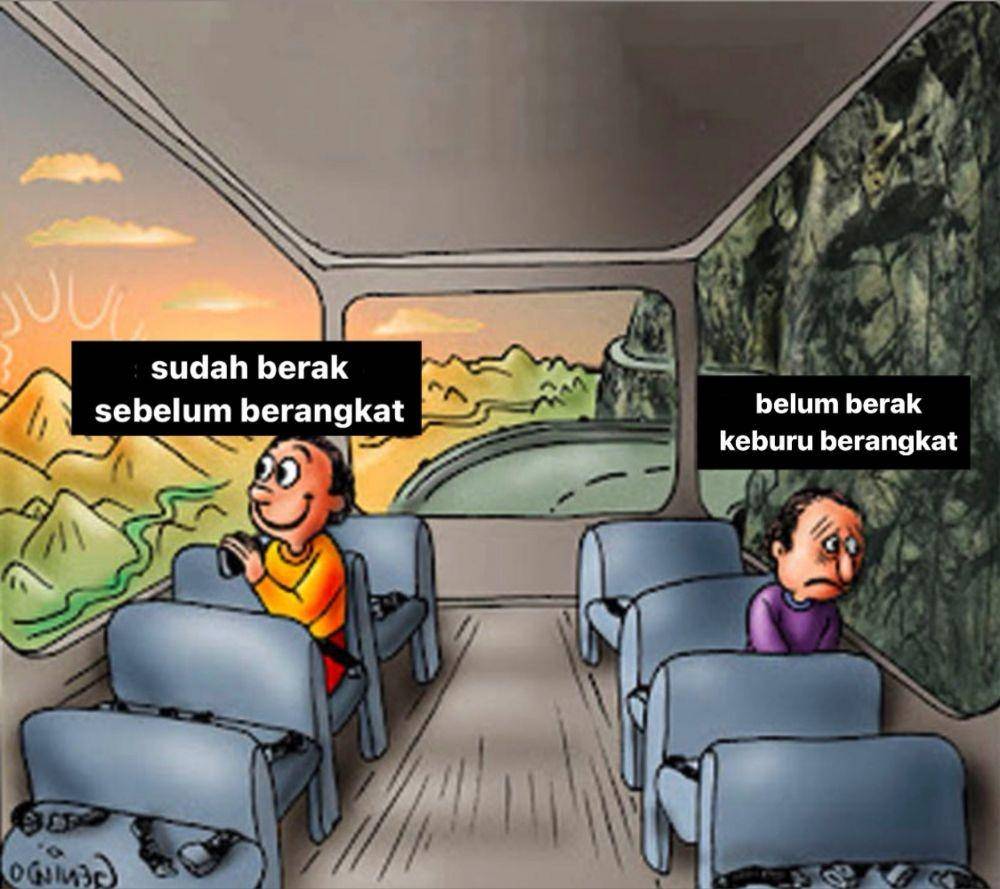 meme 2 pria di bus (twitter.com/jvleha)