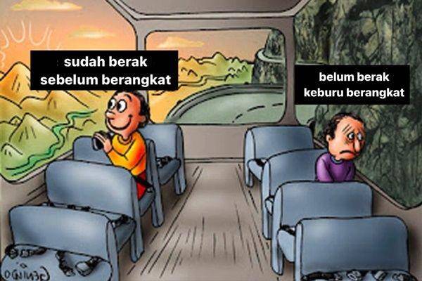 meme 2 pria di bus (twitter.com/jvleha)