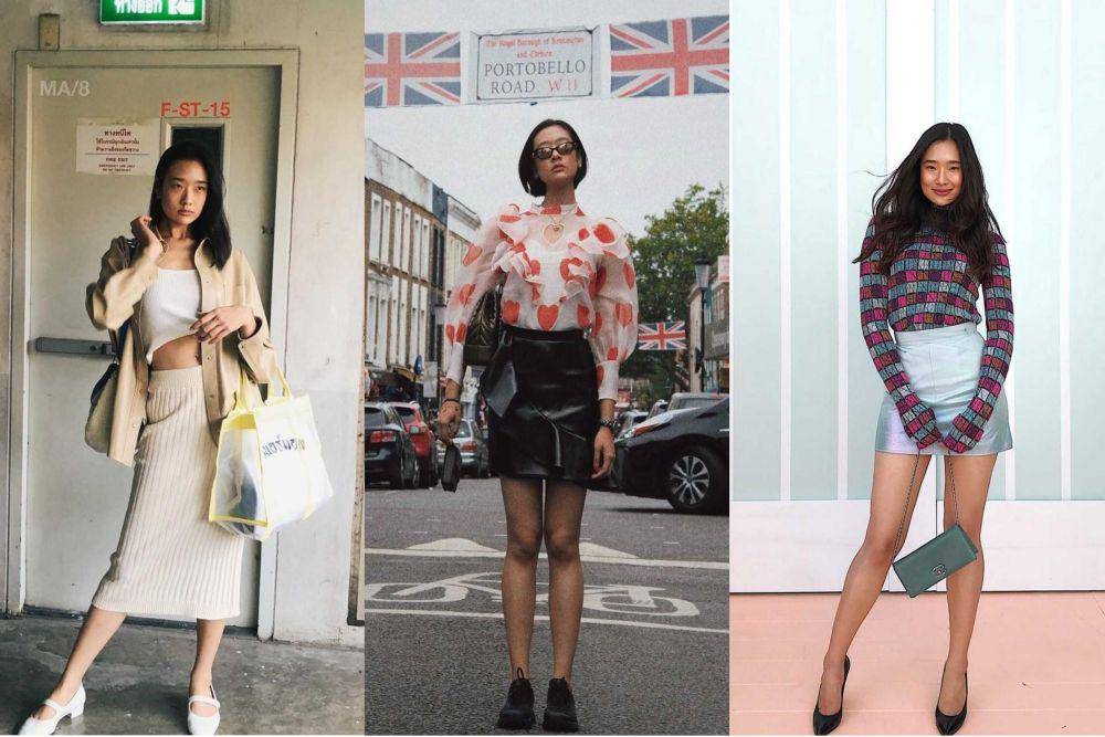 kolase potret padu padan rok ala Aokbab Chutimon (instagram.com/aokbab)