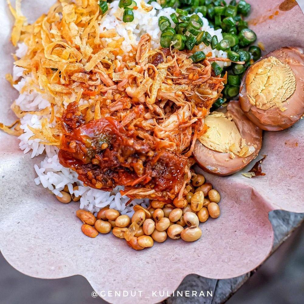 ilustrasi nasi balap puyung (instagram.com/gendut_kulineran)