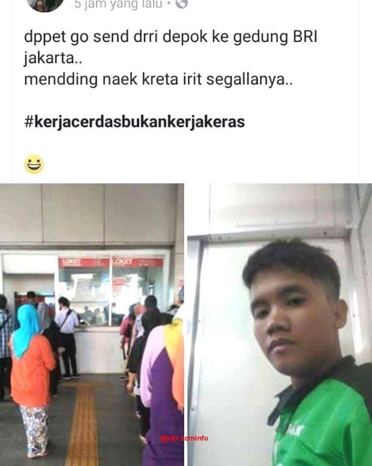 status media sosial naik angkutan umum (instagram.com/nkr.kominfo)