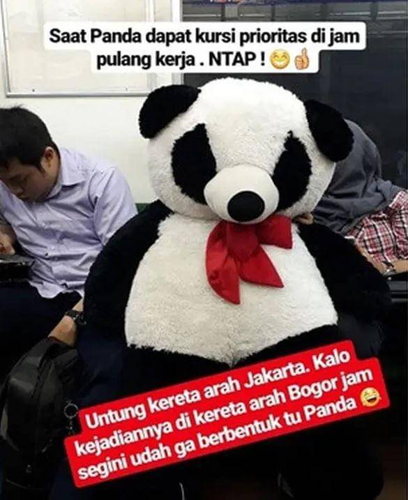 status media sosial naik angkutan umum (instagram.com/drama.kereta)