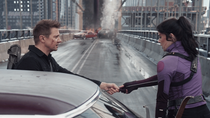 Clint Barton dan Kate Bishop. (Disney+ Hotstar/Hawkeye)