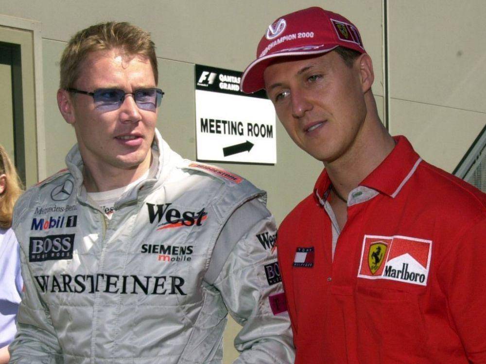 Michael Schumacher dan Mika Hakkinen (planetf1.com)