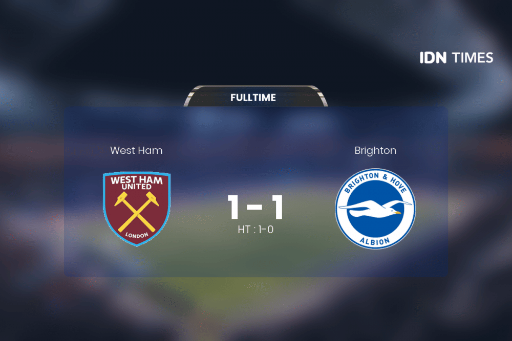 Brighton Vs West Ham Tanpa Pemenang