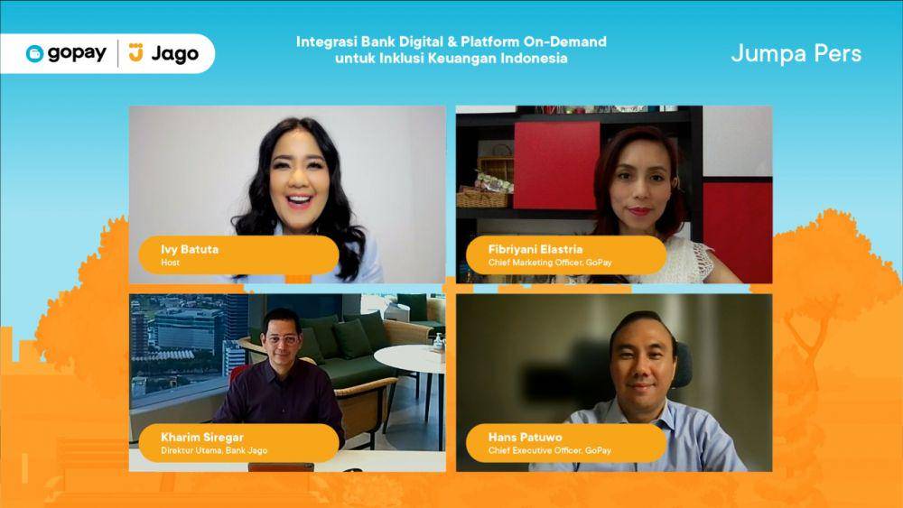 jumpa pers integrasi Bank Digital dan plaform on-demand untuk inklusi Keuangan Indonesia (dok. Bank Jago x GoPay)