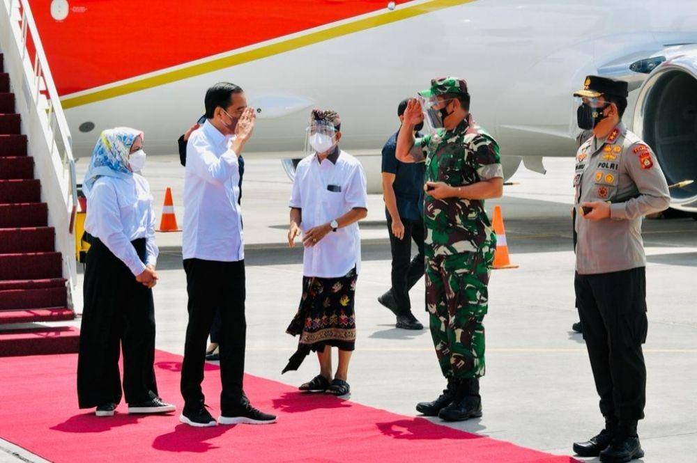 Presiden Jokowi dan Iriana melakukan kunjungan kerja ke Bali pada Kamis (2/12/2021). (dok. Biro Pers Kepresidenan)