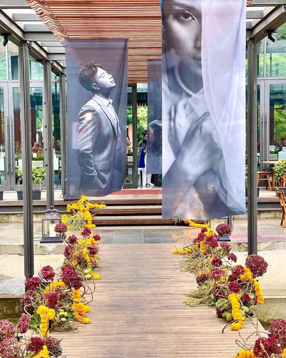Dekorasi pertunangan Vidi Aldiano dan Sheila Dara Aisha. (Instagram.com/hcv13)
