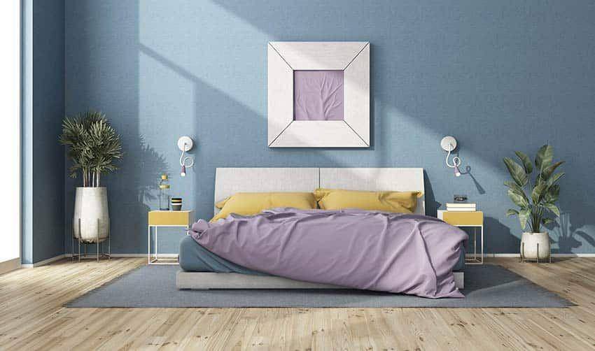 Kamar tidur dengan warna pastel. (designingidea.com)