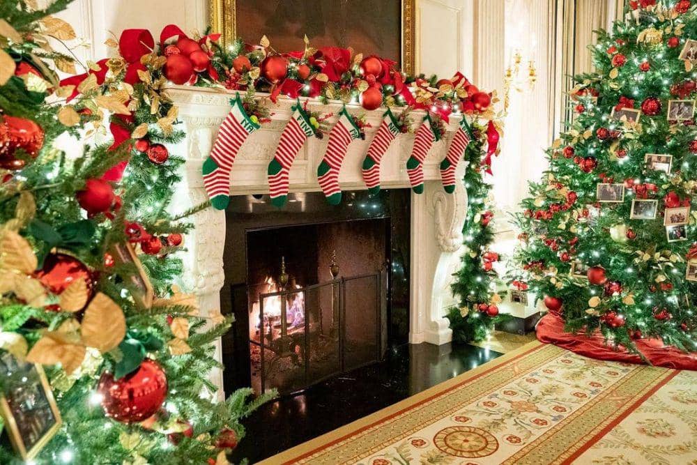 potret dekorasi Natal di Gedung Putih (instagram.com/flotus)
