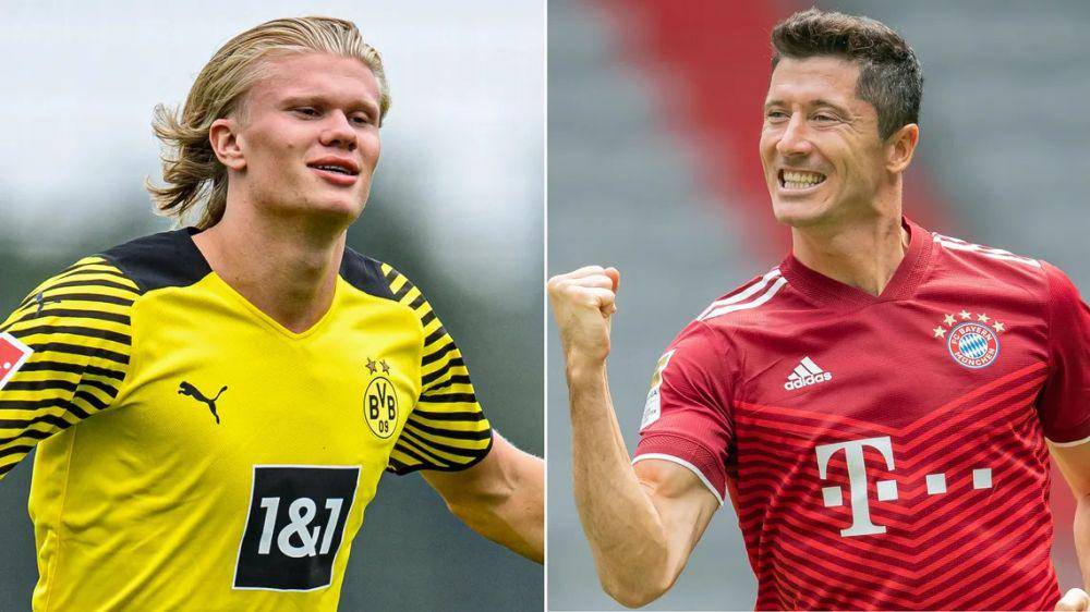 Erling Haaland dan Robert Lewandowski (bundesliga.com)