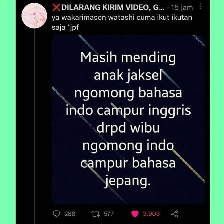 meme anak jakarta selatan (instagram.com/istana_receh)