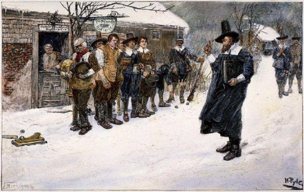 ilustrasi pelarangan Natal di Boston (boston.com)