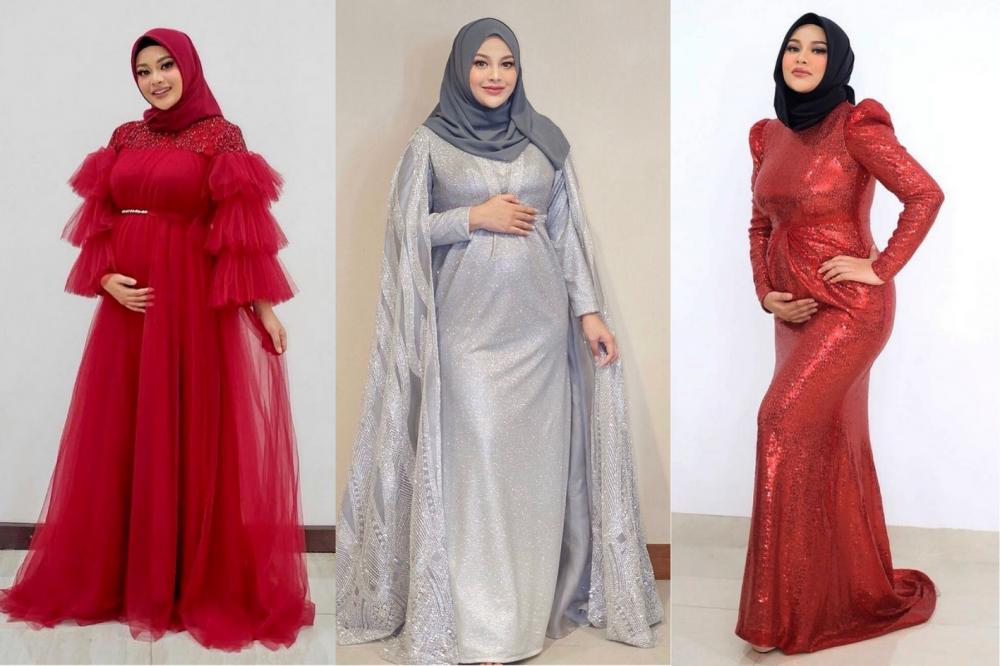 9 Inspirasi Dress Pesta ala Aurel Hermansyah, Bumil Hits yang Glamor