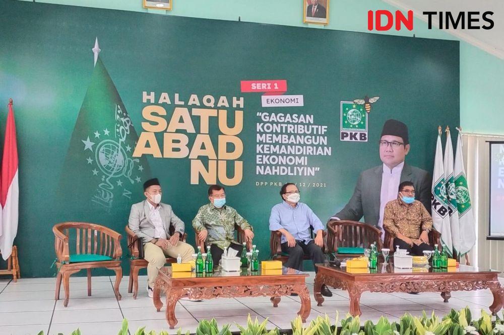 Acara Halaqah Satu Abad NU pada Kamis (2/12/2021). (IDN Times/Ilman Nafi'an)