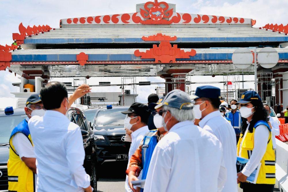 Presiden Jokowi tinjau akses menuju lokasi KTT G20 di Bali pada Kamis (2/12/2021). (dok. Biro Pers Kepresidenan)