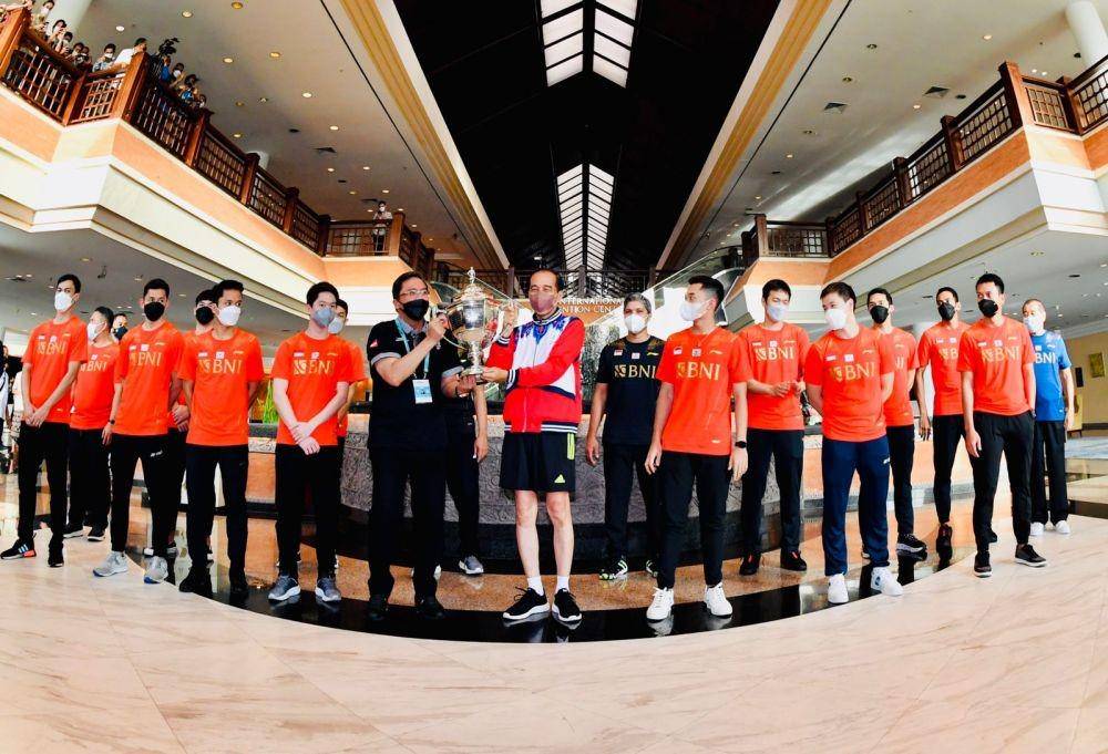 Presiden Jokowi hadiri BWF World Tour Finals 2021 pada Kamis (2/12/2021). (dok. Biro Pers Kepresidenan)