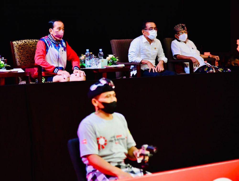 Presiden Jokowi hadiri BWF World Tour Finals 2021 pada Kamis (2/12/2021). (dok. Biro Pers Kepresidenan)