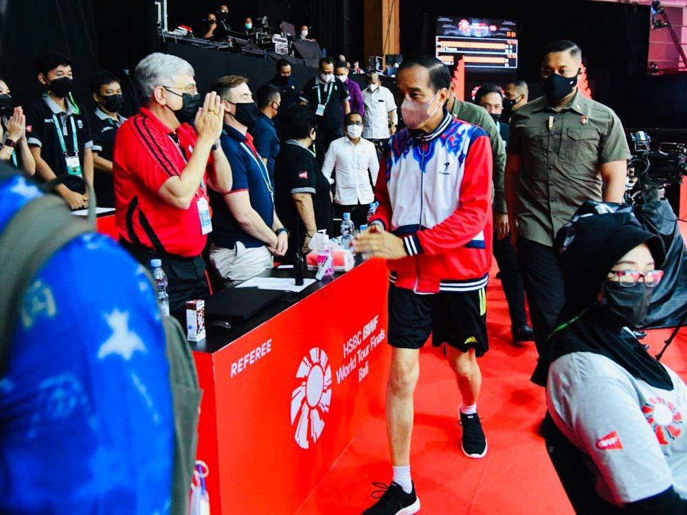 Kunker ke Bali, Jokowi Sempatkan Nonton BWF World Tour Finals