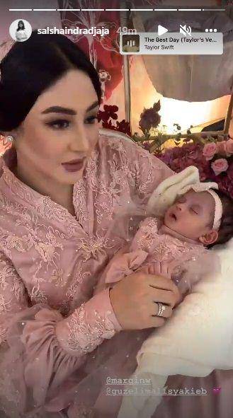 akikah anak Margin Wieheerm (instagram.com/salshaindradjaja)