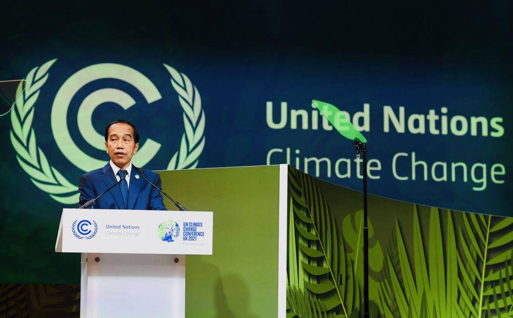Presiden saat menjadi salah satu pembicara pada World Leaders Summit on Forest and Land Use di Skotlandia pada 2 November 2021 (dok. BPMI Setpres/Lukas)