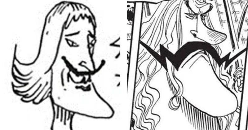 Wajah Shusui versi manusia (kiri) dan "Thunder Lord" McGuy (kanan). Dok. Shueisha