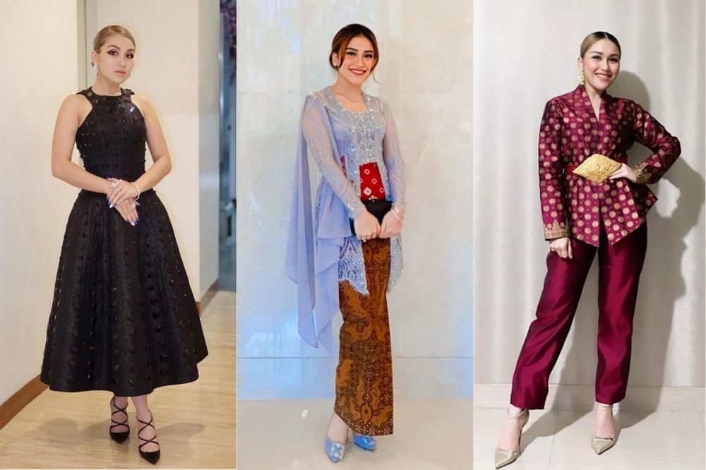 9 OOTD Kondangan ala Ayu Ting Ting, Megah bak Diva Internasional