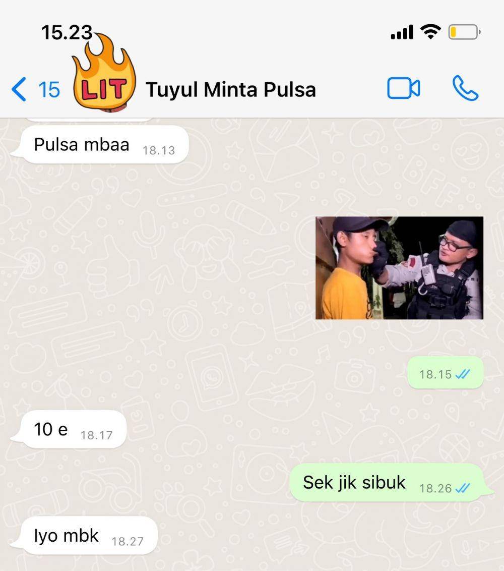 chat kakak adik (twitter.com/wnd5rae)