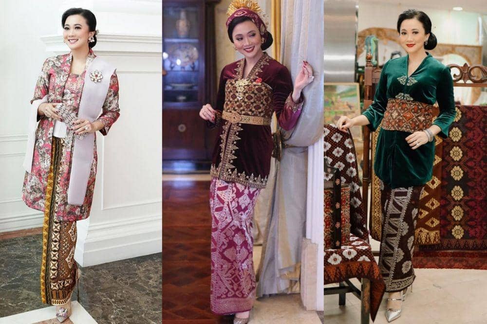 12 Kebaya Ayu Heni, Istri Menteri Investasi/BKPM Rosan Roeslani